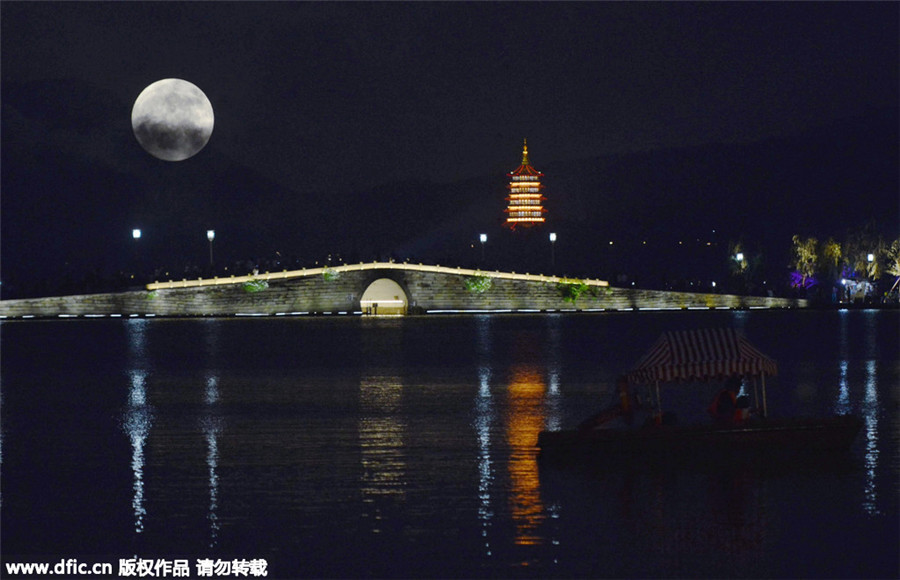 Supermoon marks Mid-Autumn Festival