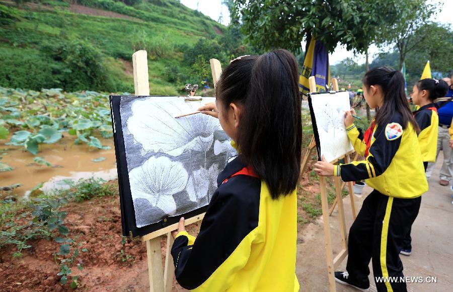 Students join outdoor courses in countryside