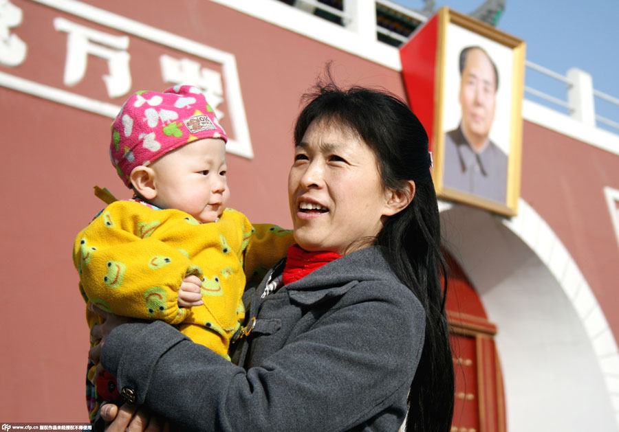 Landmark building inYinchuan resembles Tian'anmen