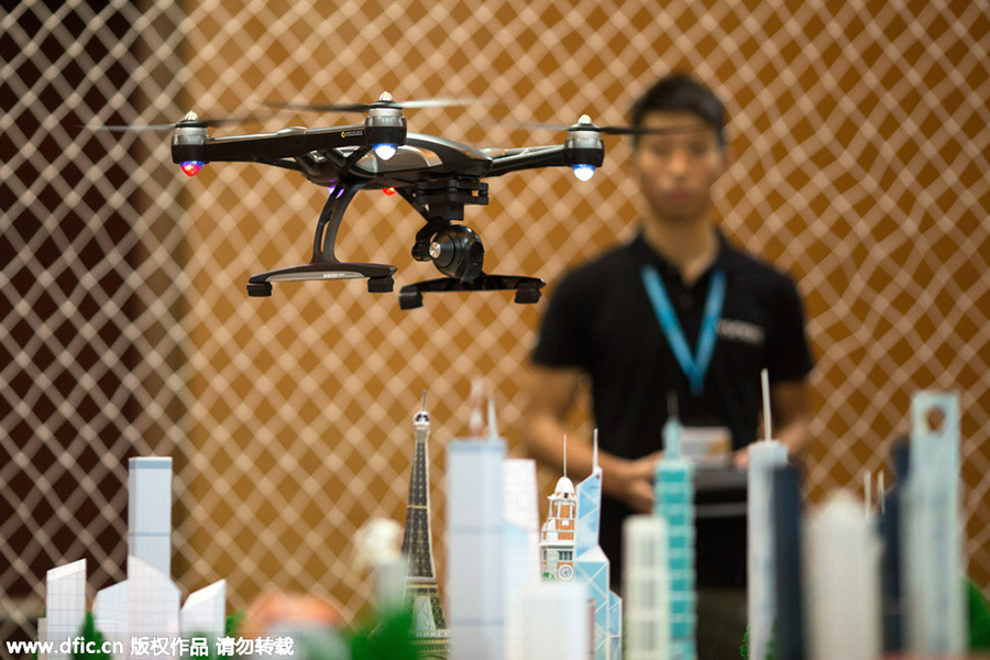 Robot dances, drones fly at HK Electronics Fair