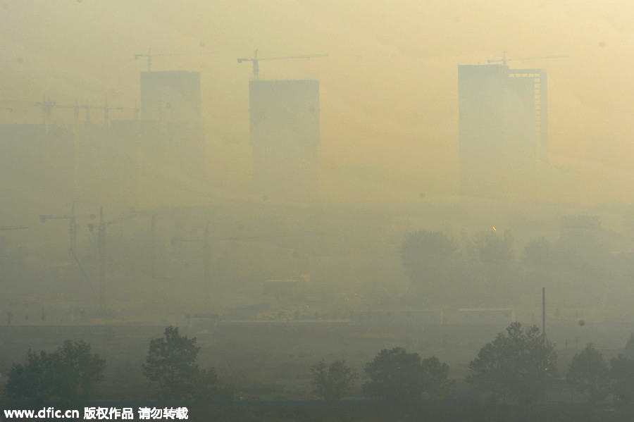 Smog, haze envelops many Chinese cities