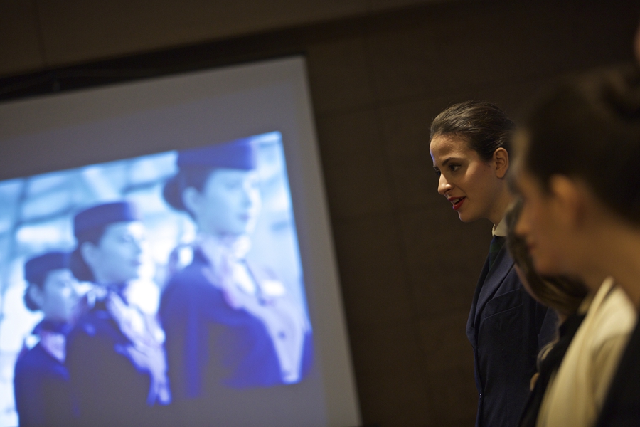 Italian women apply to be Chinese airline stewardesses