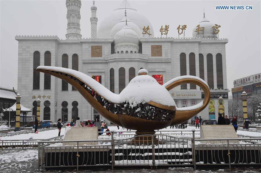 Heavy snowfall hits vast area of N China