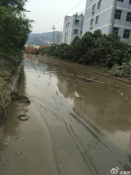 A landslide hits Shenzhen