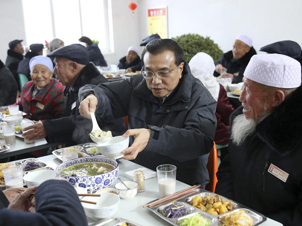 Li targets poverty in village visit