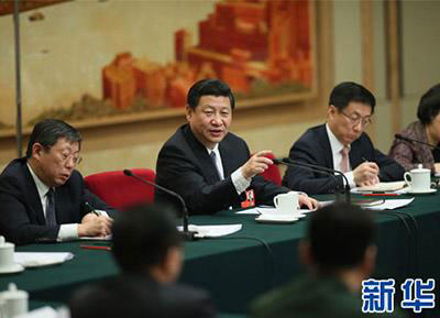 In photos: What Xi said to NPC in the past three years