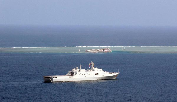 Senior military officer inspects Nansha Islands