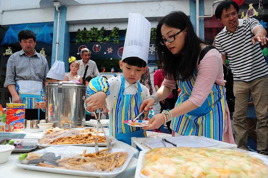 From cooking meal to catwalk, how students mark Children's Day