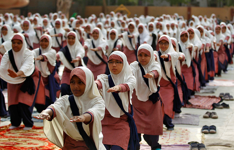 Mass yoga events ahead of International Yoga Day