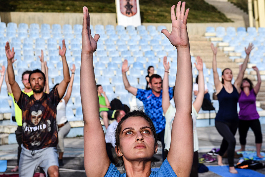 Mass yoga events ahead of International Yoga Day