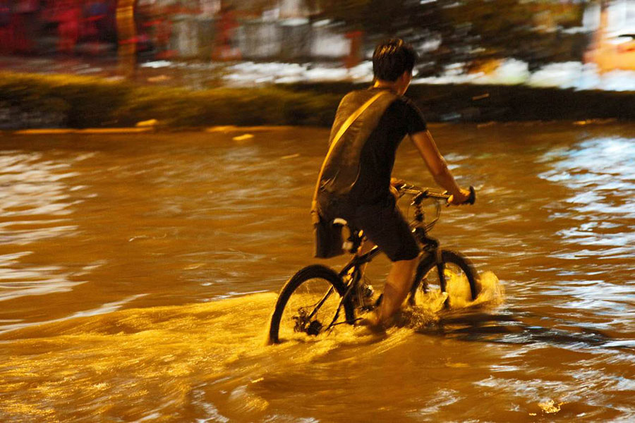 Xi'an battered by summer downpours