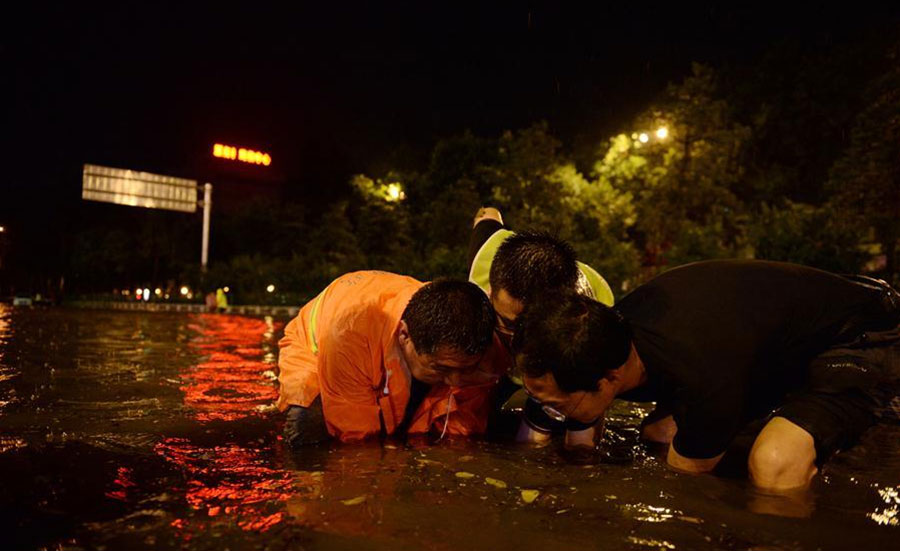 Xi'an battered by summer downpours