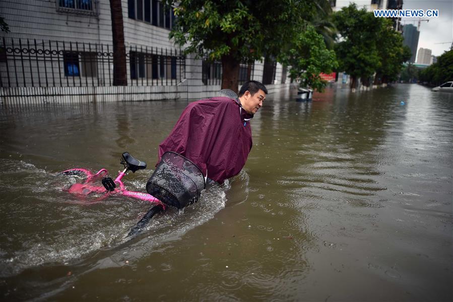 South China's Hainan affected by typhoon 'Dianmu'