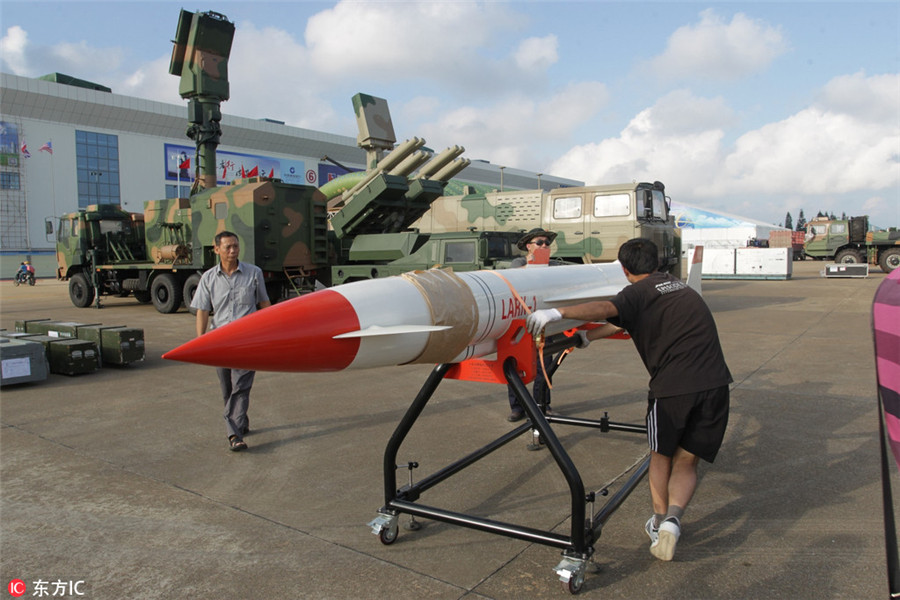 Planes ready to take off at Airshow China