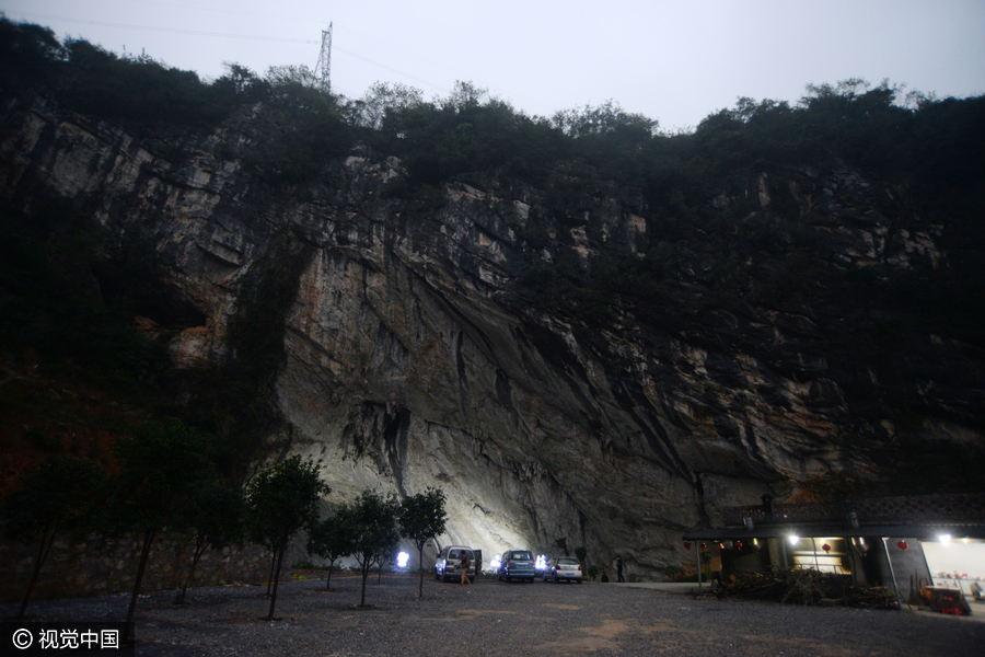 Dine deep underground in a cave