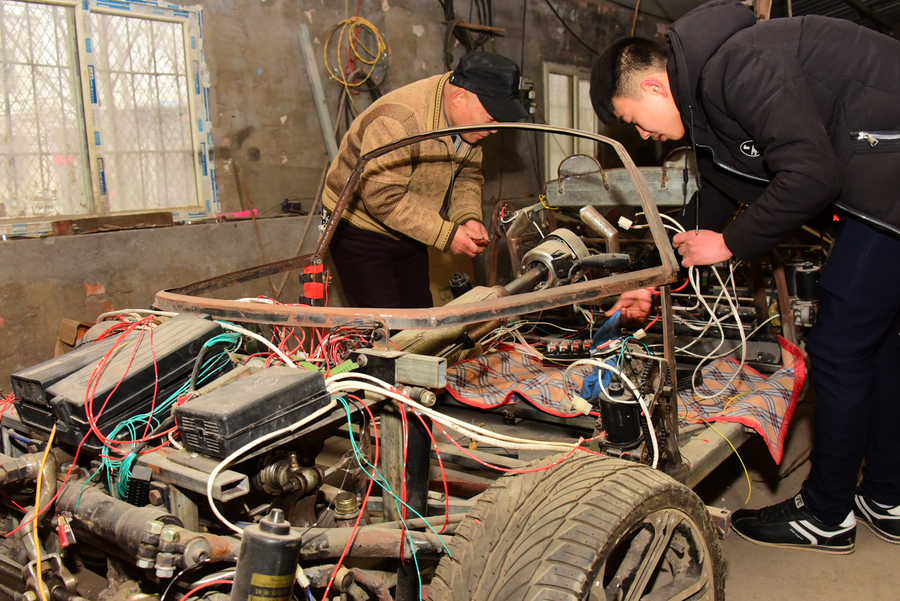 Man builds mini motorcade