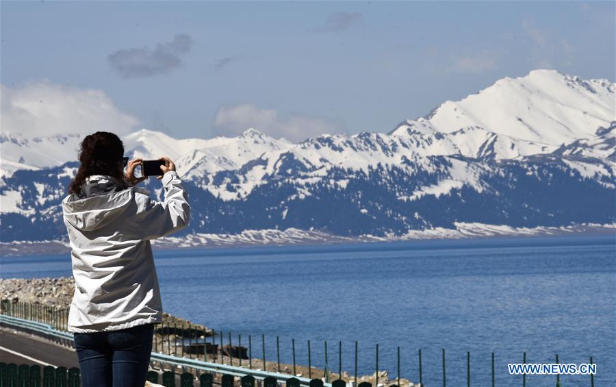 Amazing scenery of Sayram Lake in Xinjiang