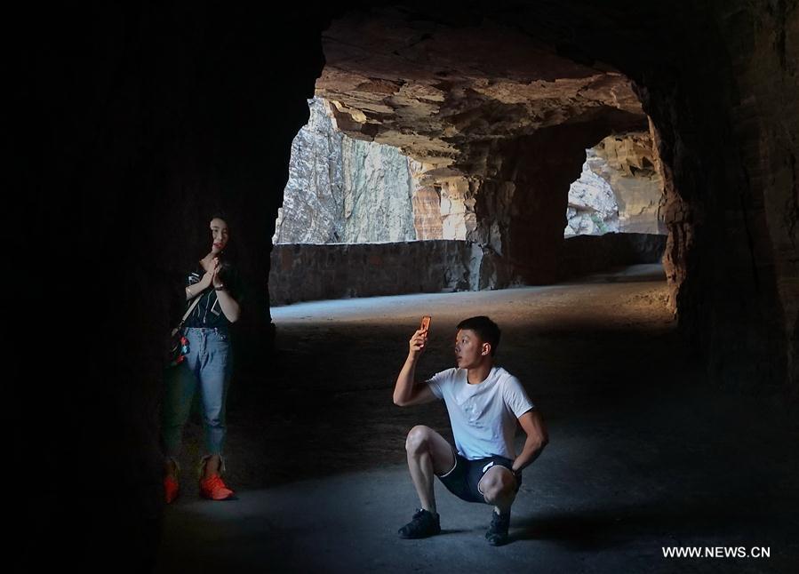 In pics: Miraculous road at Guoliang cliff corridor in Henan