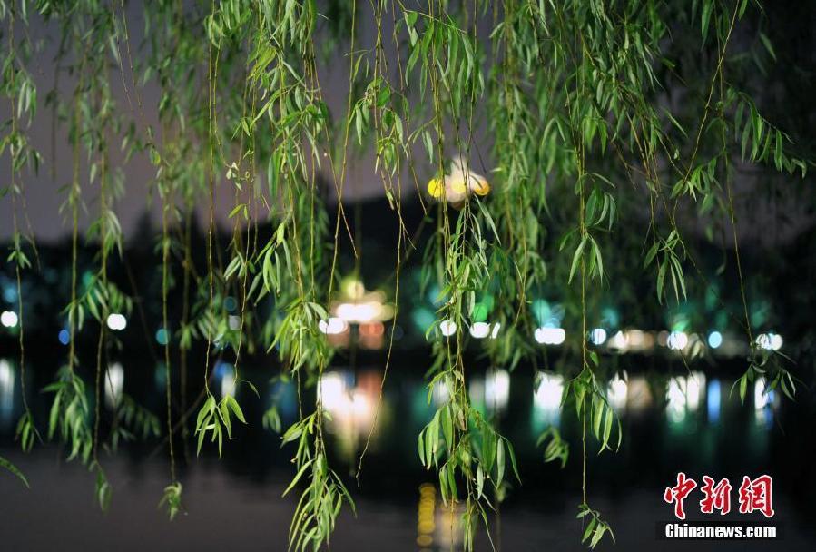 A shimmering, beautiful scene in Fuzhou West Lake Park