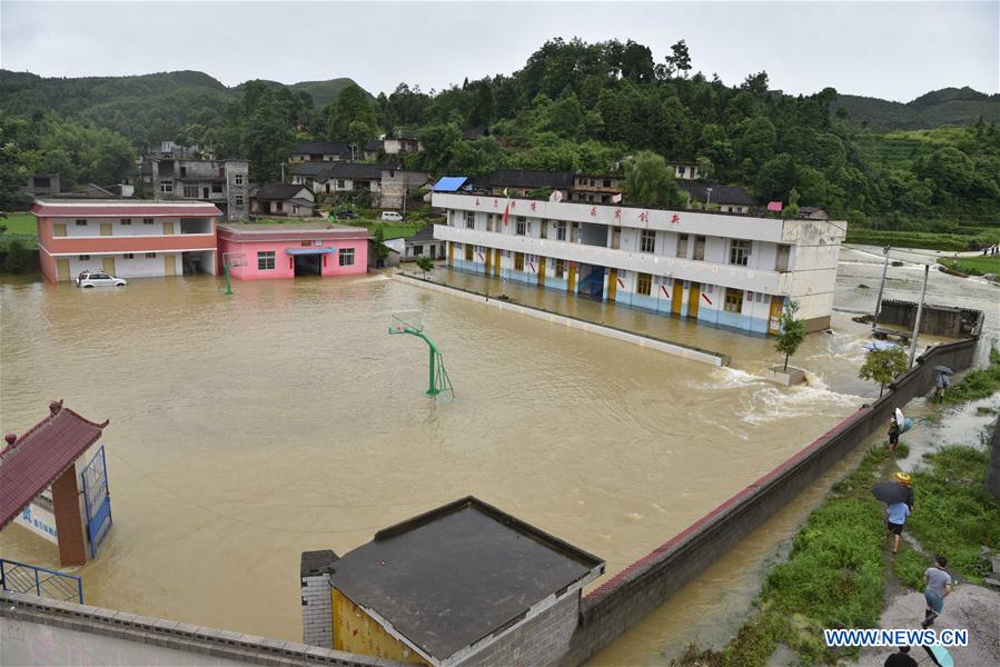 Torrential rain leaves many parts of China flooded