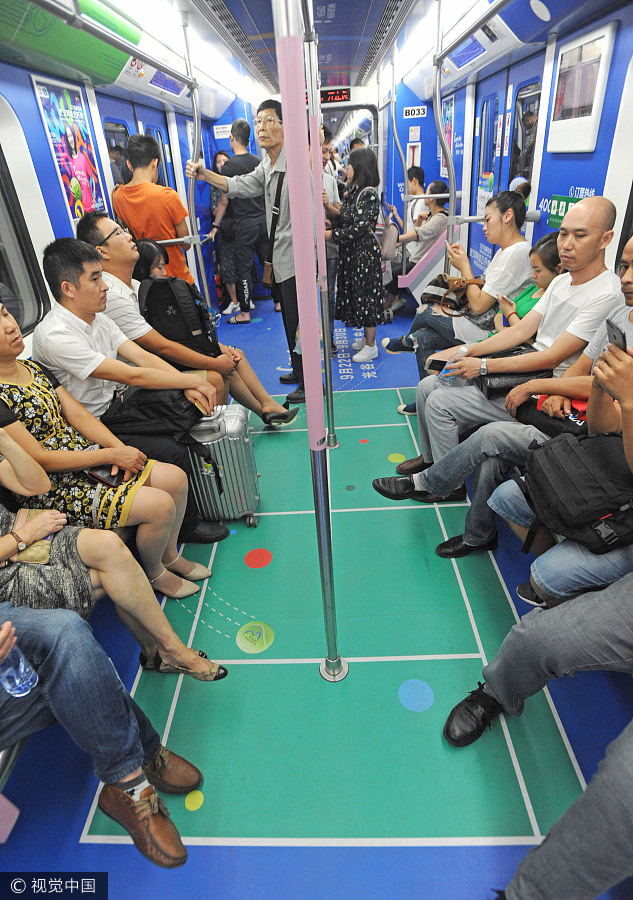 Special subway train for Wuhan Open ready to serve