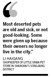 Pet stores struggle to cope with dogs abandoned