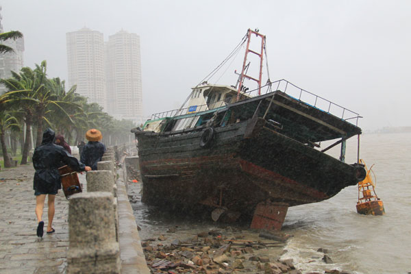 Typhoon makes landfall