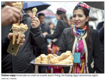 Happy days at small town ice cream stall: Who needs Haagen-Dazs?