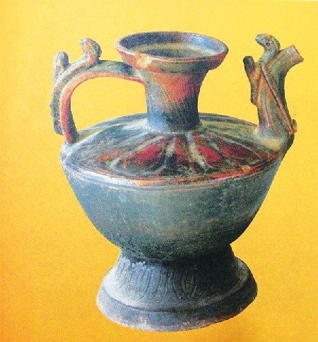 Wine vessels in Tibet