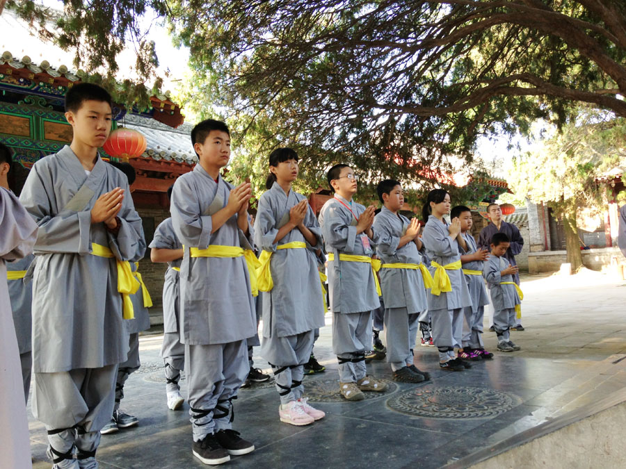 Kung fu summer camp at Shaolin Temple