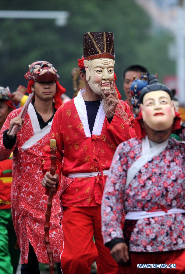 Nuo Opera staged in E China's Jiangxi