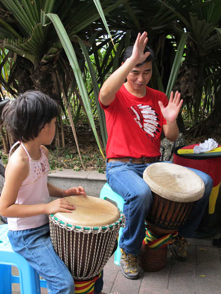 Learning to an African beat