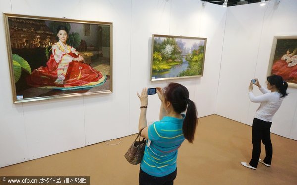 DPRK paintings displayed in Hangzhou