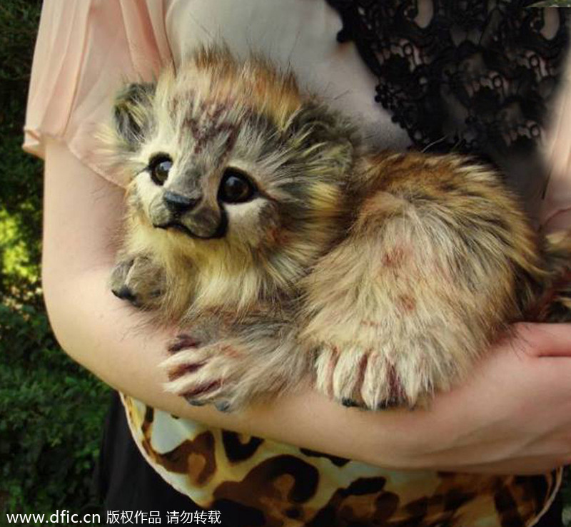 US artist creates lifelike baby animals