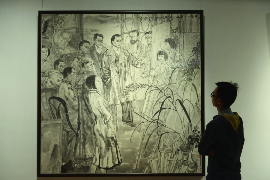 Exhibition showcases Lin Fengmian's art life