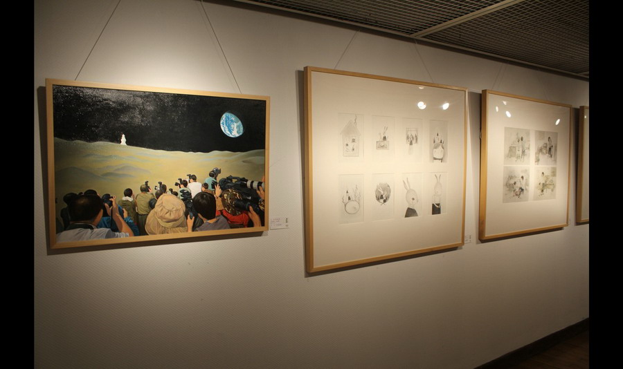 Hangzhou holds exhibition on illustrations, cartoons