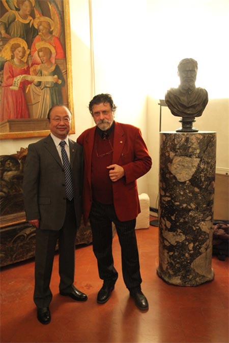 Chinese painters appointed academicians in Italy