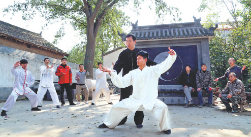 Tai chi changes the face of quaint, quiet farming village