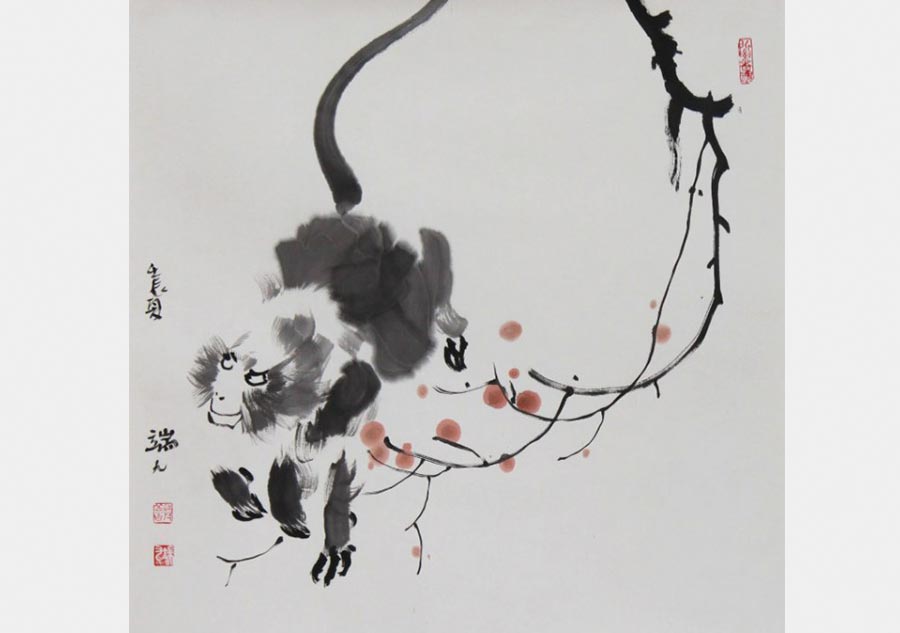 Monkey portraits by Chinese ink painting masters