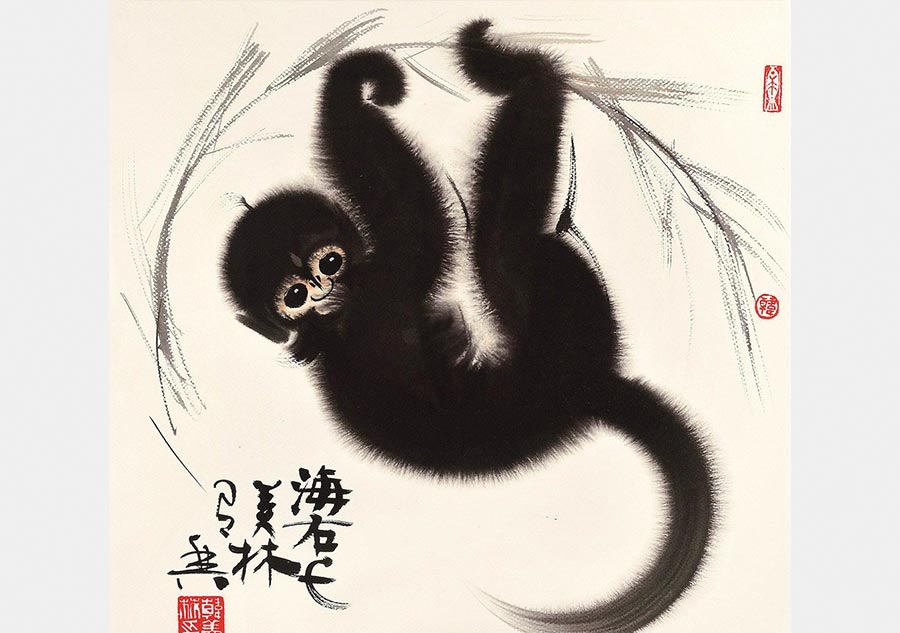 Monkey portraits by Chinese ink painting masters