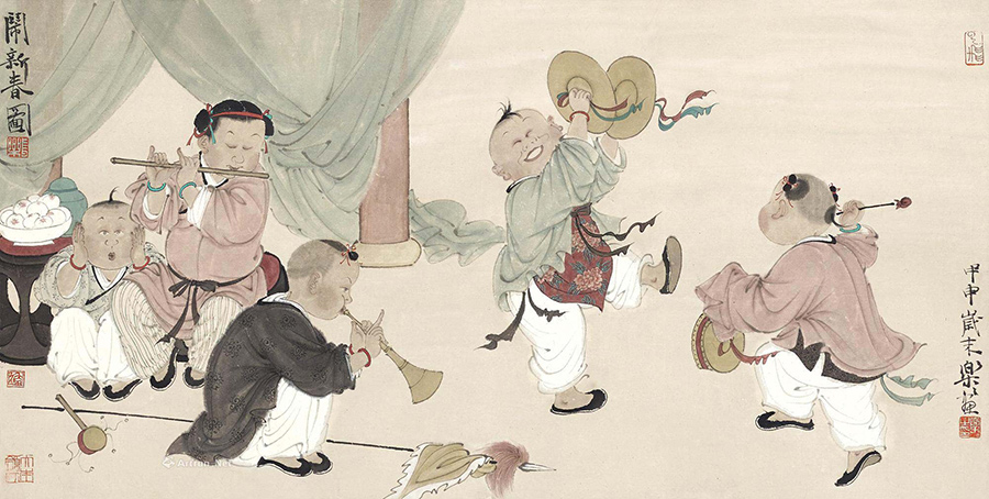 Spring Festival in the eyes of Chinese painters