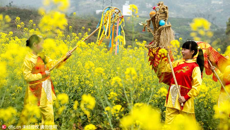 Chongqing students preserve grass dragon heritage