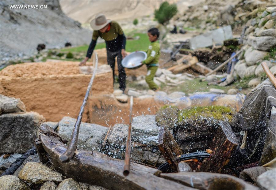 Traditional incense production in Nyemo county, China's Tibet