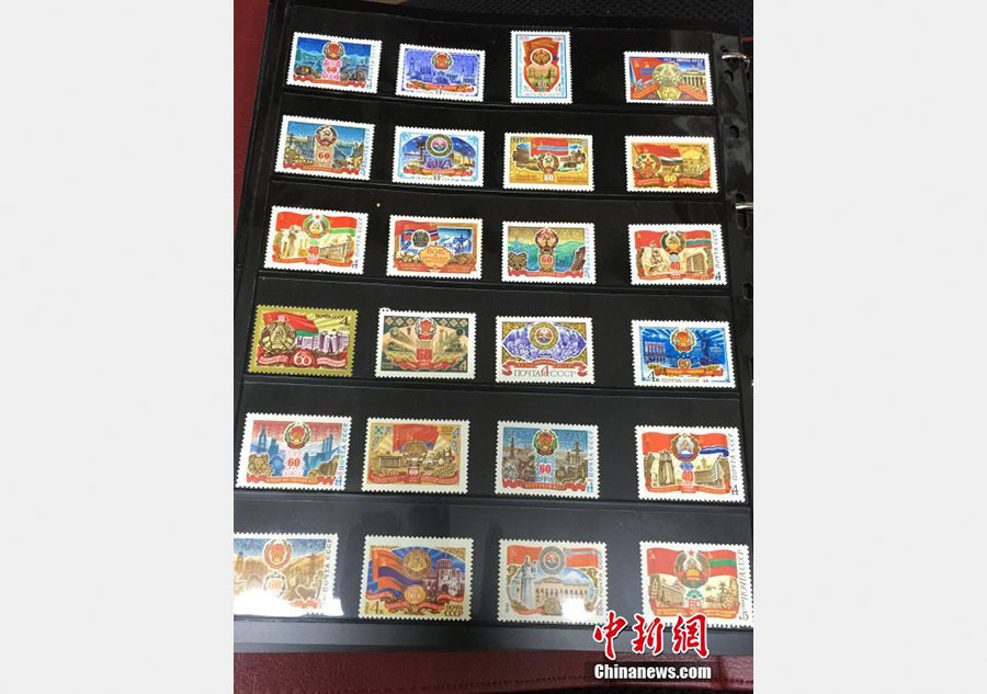 Amateur Chinese collector showcases 100 million stamps from around world