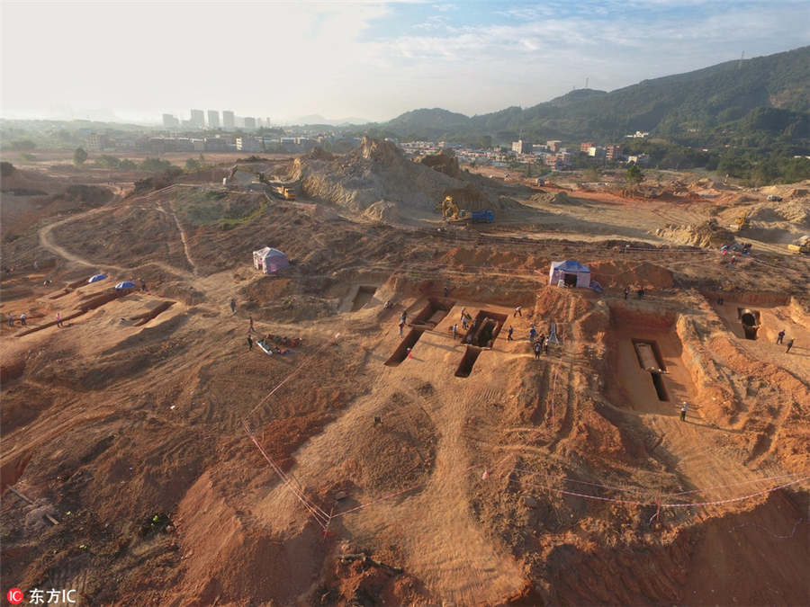 25 tombs spanning Shang and Ming dynasties unearthed in Guangzhou