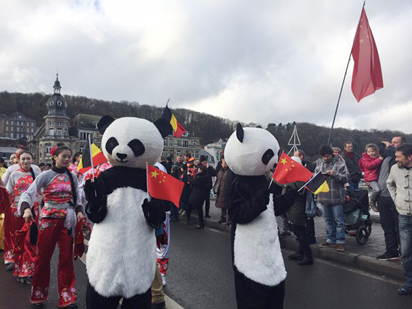 Chinese New Year celebrations in the birthplace of the saxophone