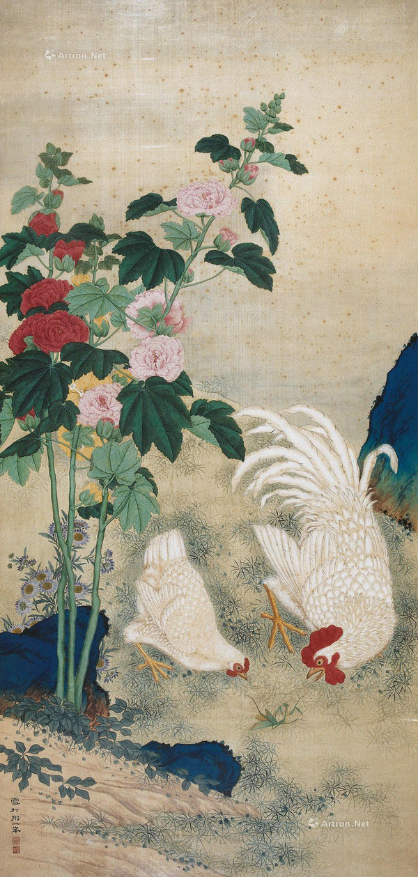 Lovely roosters depicted by Chinese painters