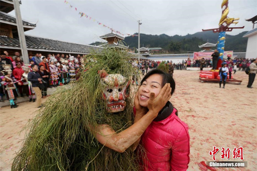 Miao people celebrate Manggao festival in S China