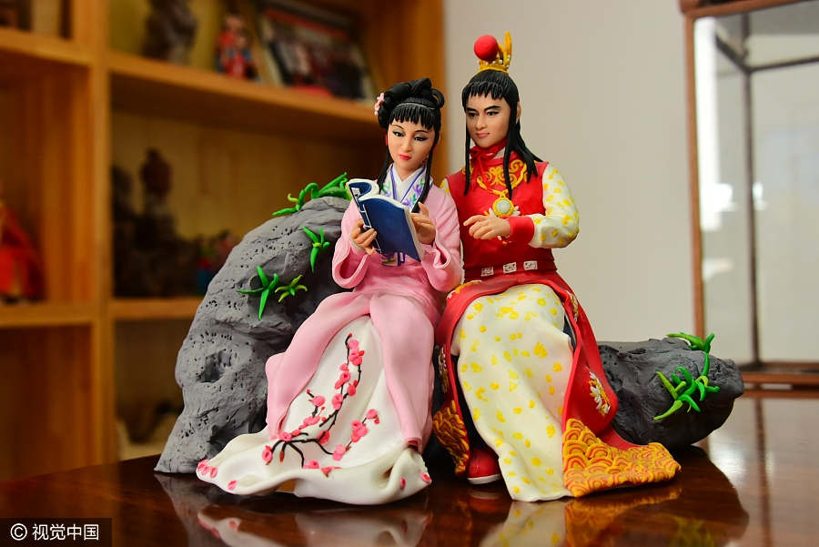 Folk artist from Zhengzhou creates vivid figurines