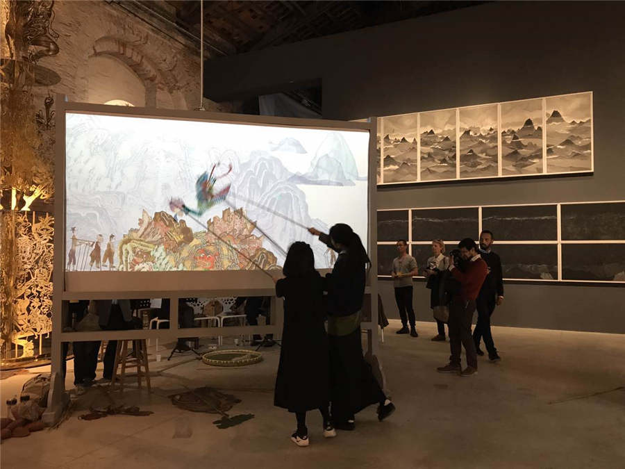 Chinese put finishing touches on exhibition at Venice Biennale